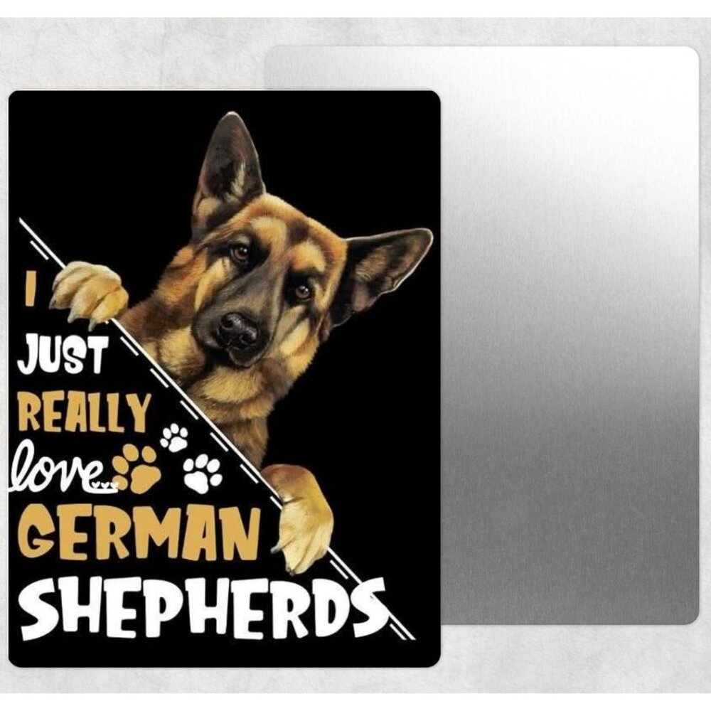 German Shepherd Tin Sign Door Home Metal Wall Decor